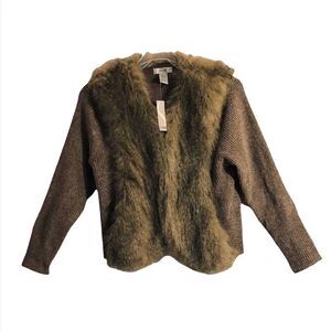 LASEINE Faux Fur Sweater